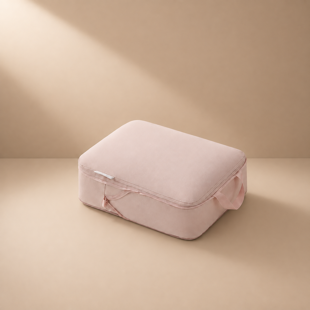 Hathersage pink compression packing cube - premium studio product photo