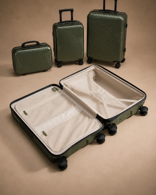 Saundersfoot 3 Piece Hard Shell Suitcase Set with Travel Bag and TSA Lock — view 2