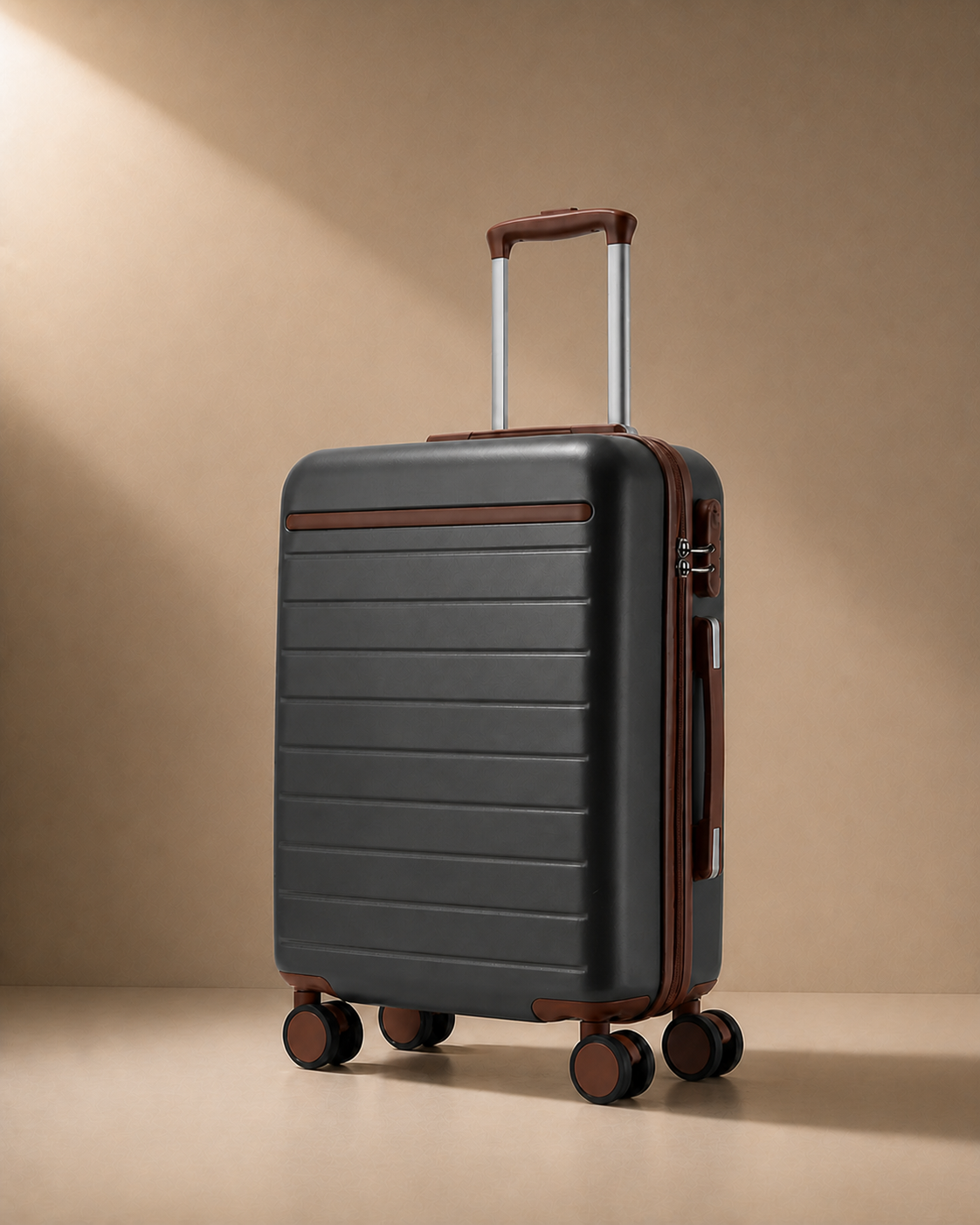 Elie Hard Shell Cabin Suitcase in Grey