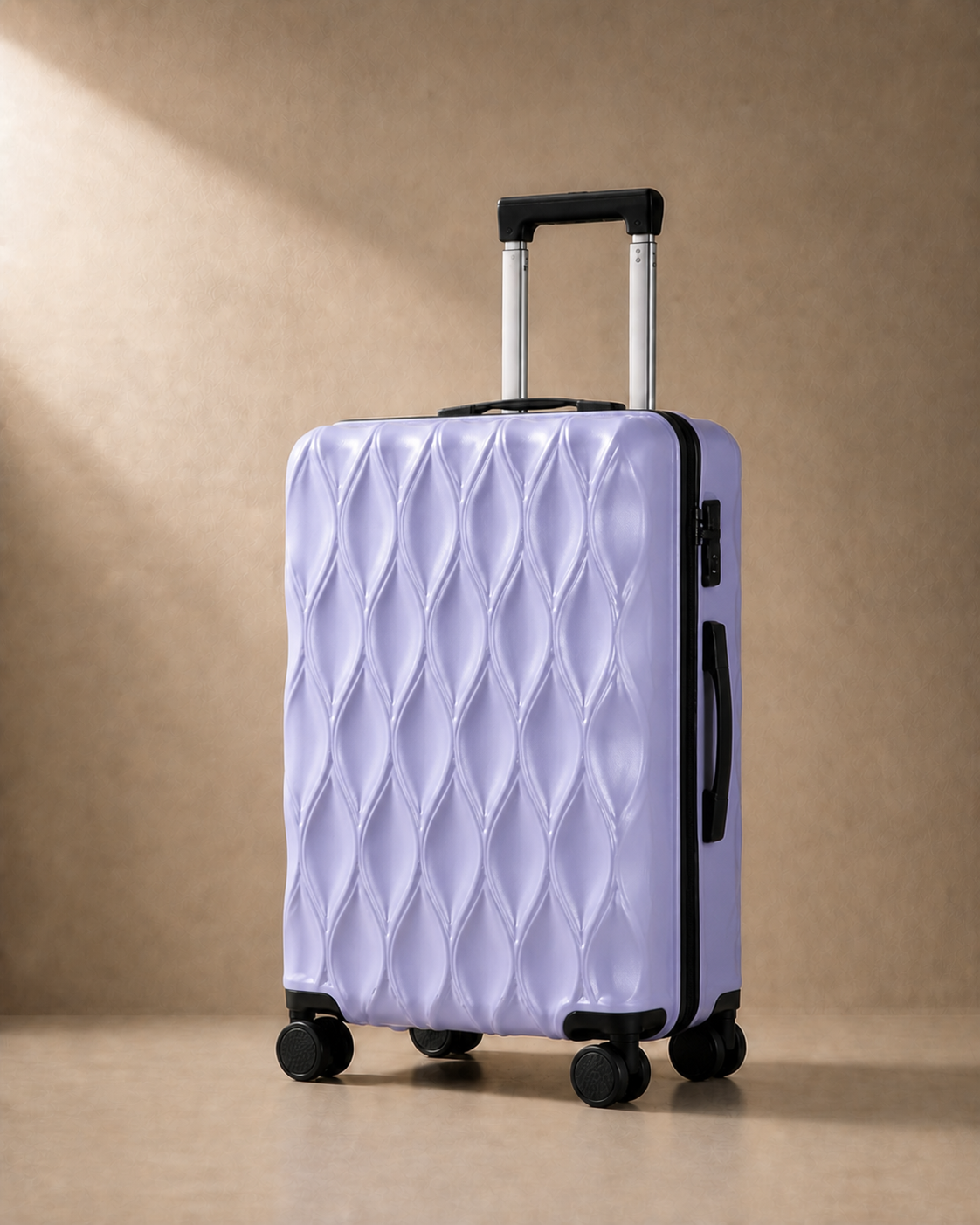 Corfe Large Capacity Cabin Suitcase - 17/21/25 Inch in Purple