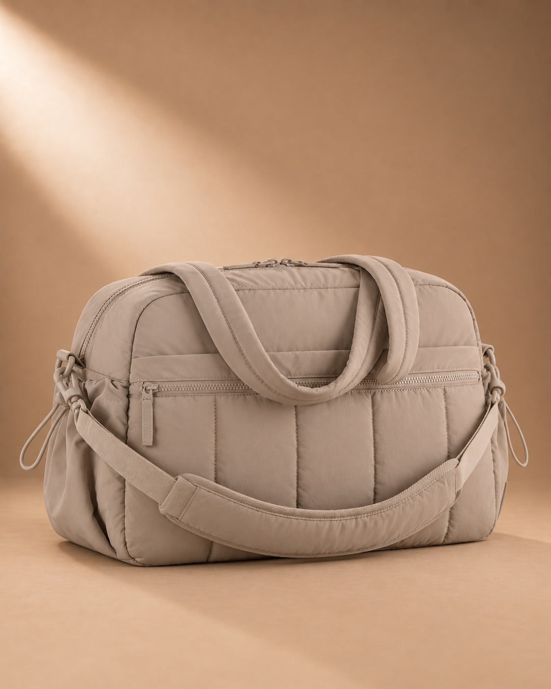 Wooler Quilted Cabin Weekend Bag - brown