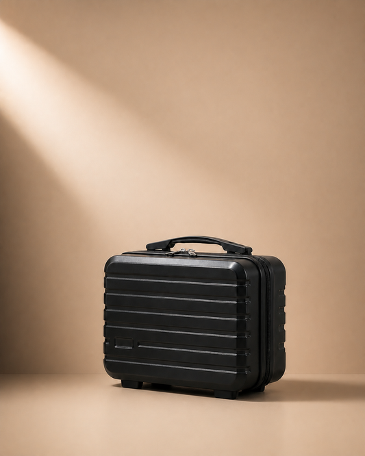 Kynance 14 Inch Travel Makeup Case in Black