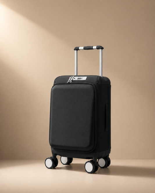 Woolacombe Front-Opening Cabin Suitcase - 20/24/29 Inch in Black