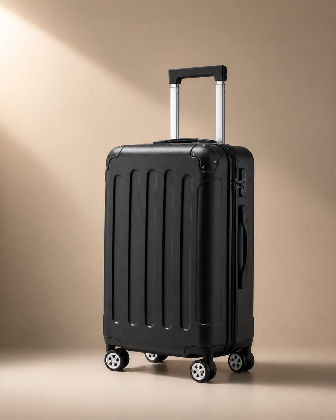 Grasmere Large Capacity Cabin Suitcase in Black