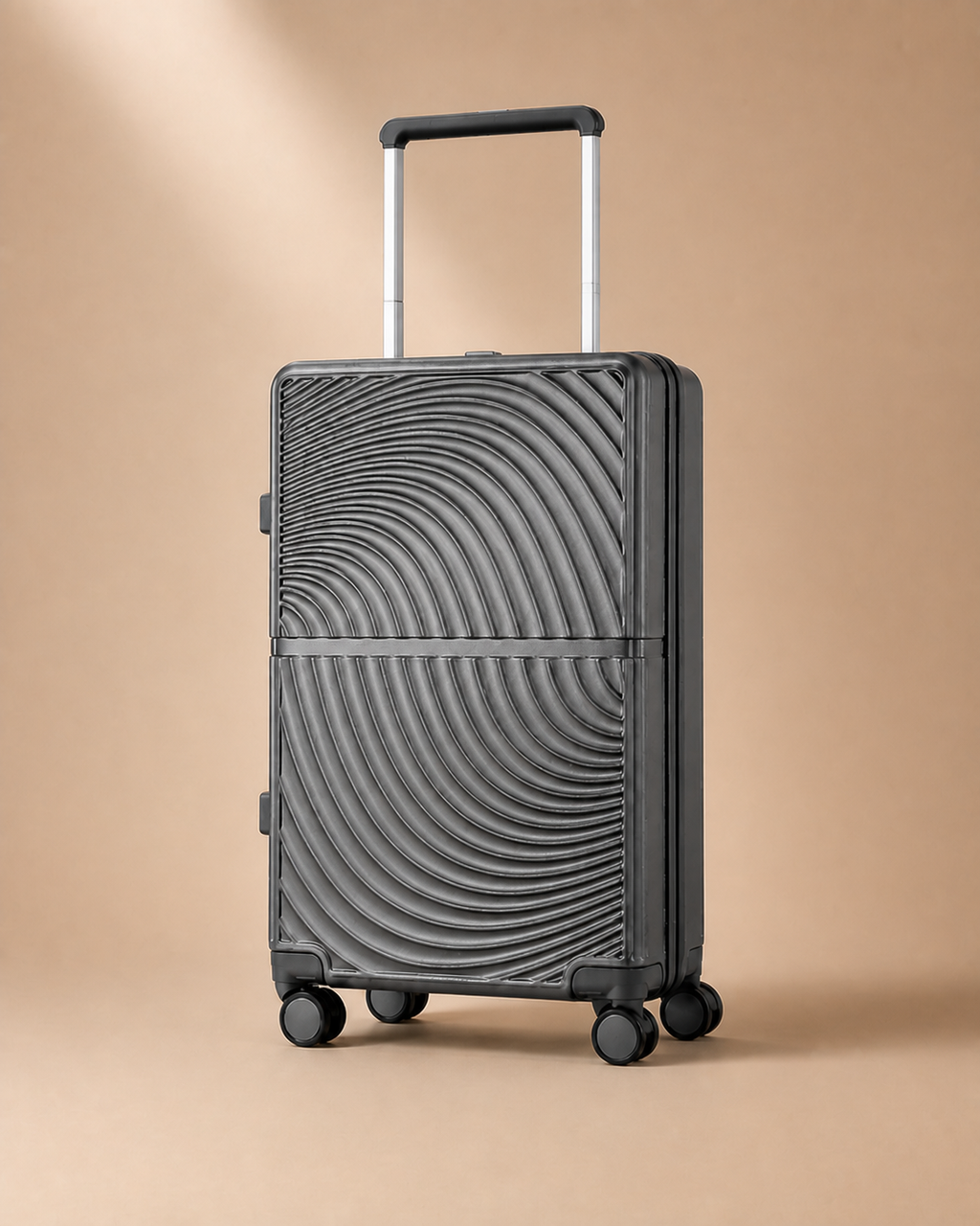Arnside Large Capacity Hard Shell Cabin Suitcase in Grey