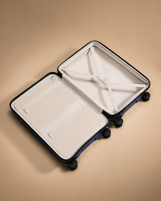 Staithes 3 Piece Hard Shell Suitcase Set - Open Interior View