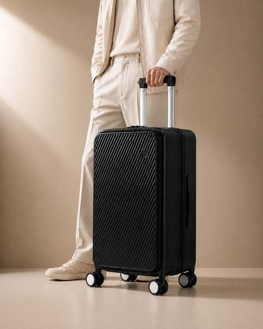 Bodinnick Expandable Front-Opening Cabin Suitcase lifestyle view