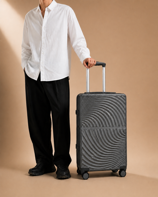 Arnside Large Capacity Hard Shell Cabin Suitcase lifestyle view