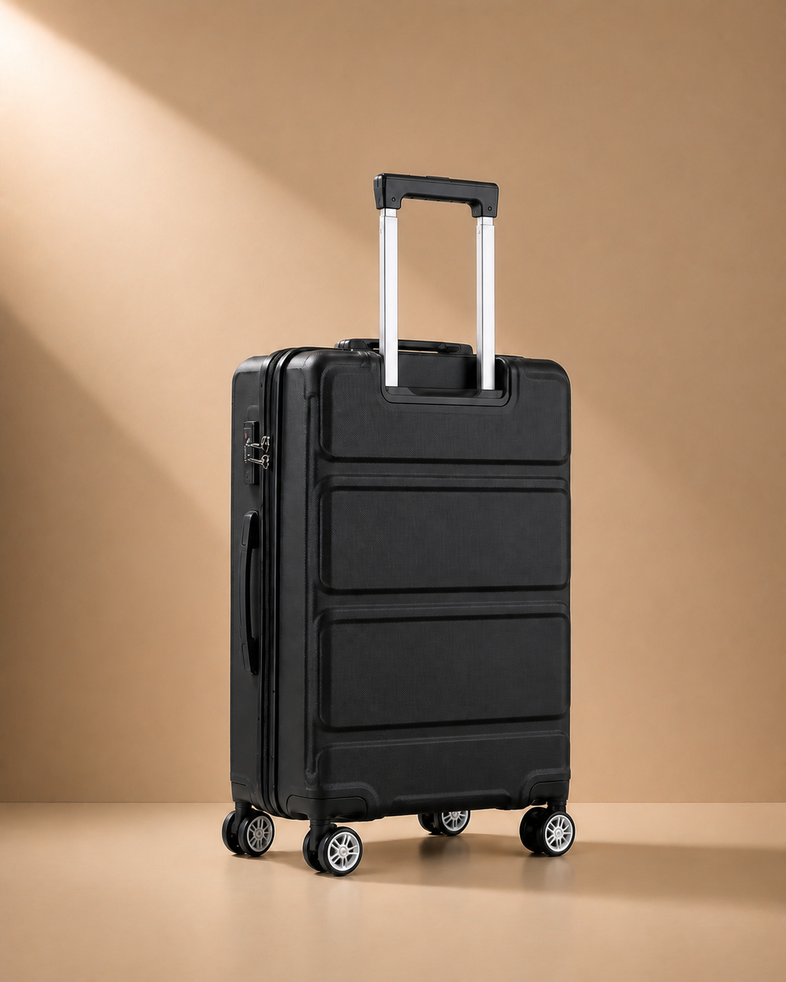 Bamburgh Large Capacity Hard Shell Cabin Suitcase - 20/24/28 Inch - Rear View