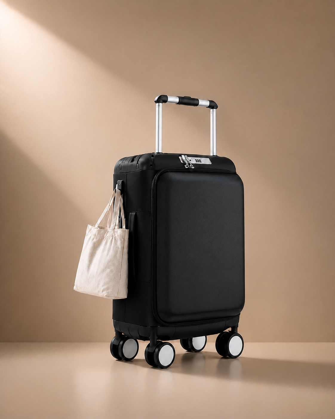 Woolacombe Front-Opening Cabin Suitcase - with travel tote