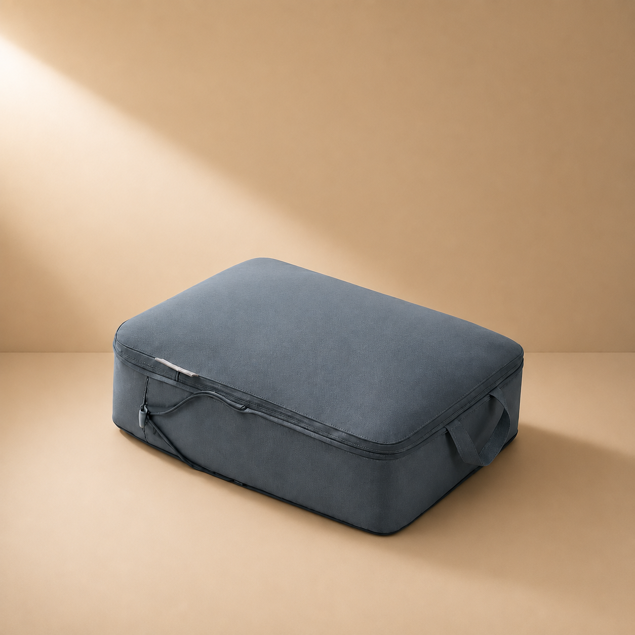 Hathersage blue compression packing cube - premium studio product photo