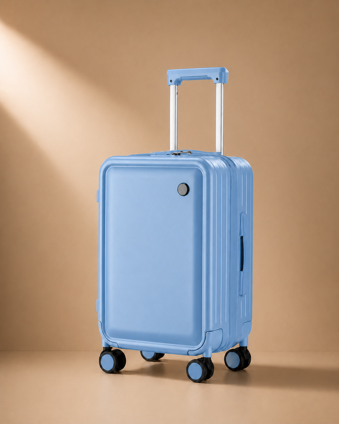 Beesands hard shell cabin suitcase in blue