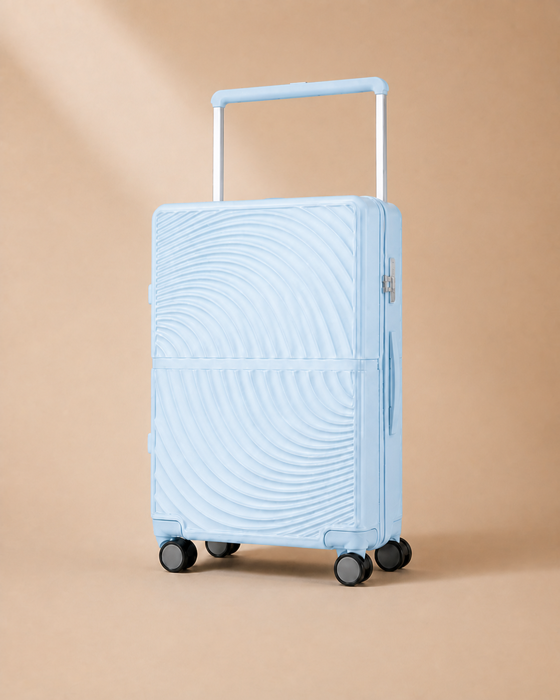 Arnside Large Capacity Hard Shell Cabin Suitcase in Blue