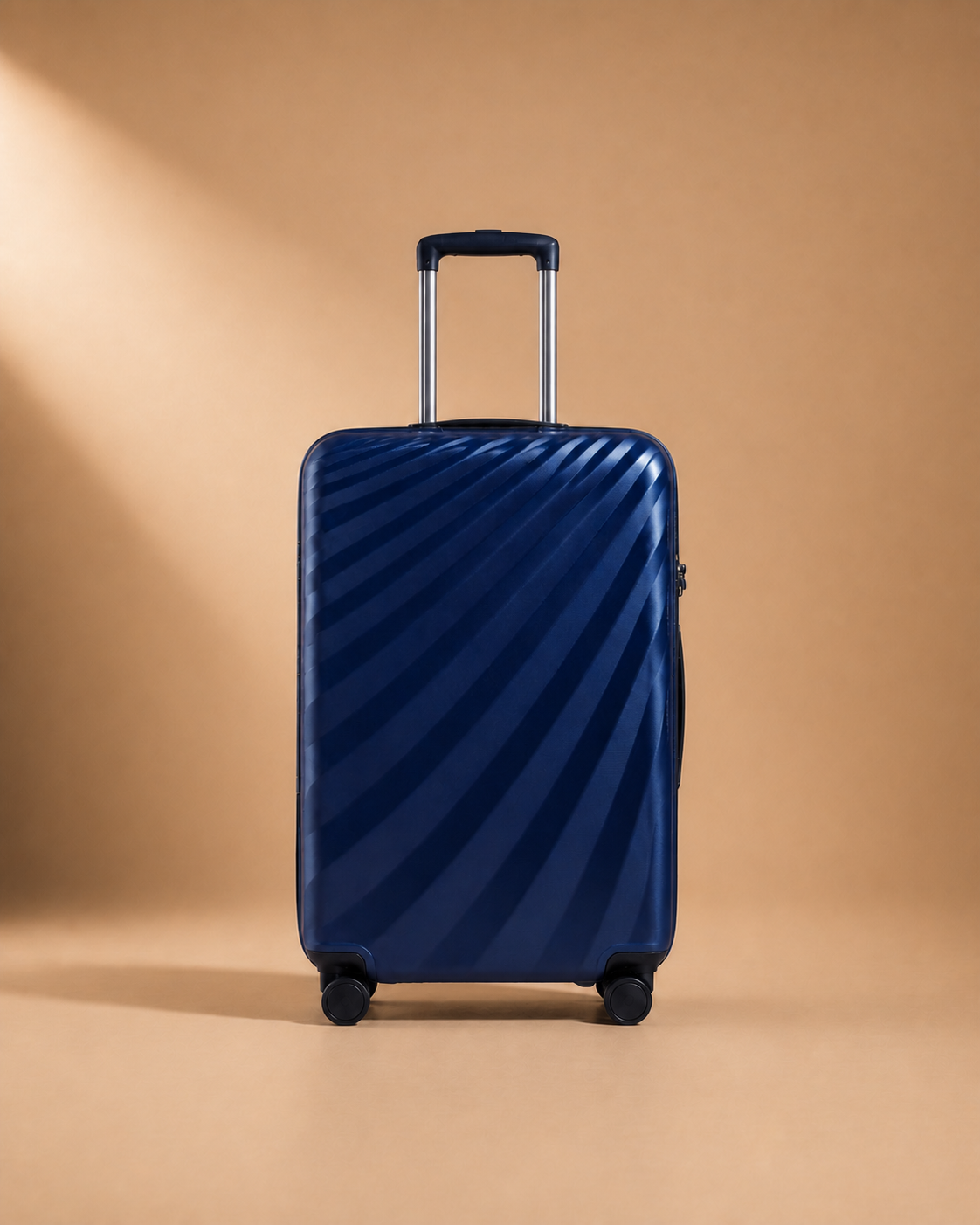 Moelfre 3 Piece Suitcase Set single suitcase front view