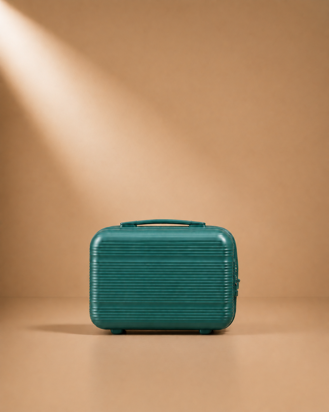 Trebah Travel Makeup Case - Peacock Blue 13 Inch