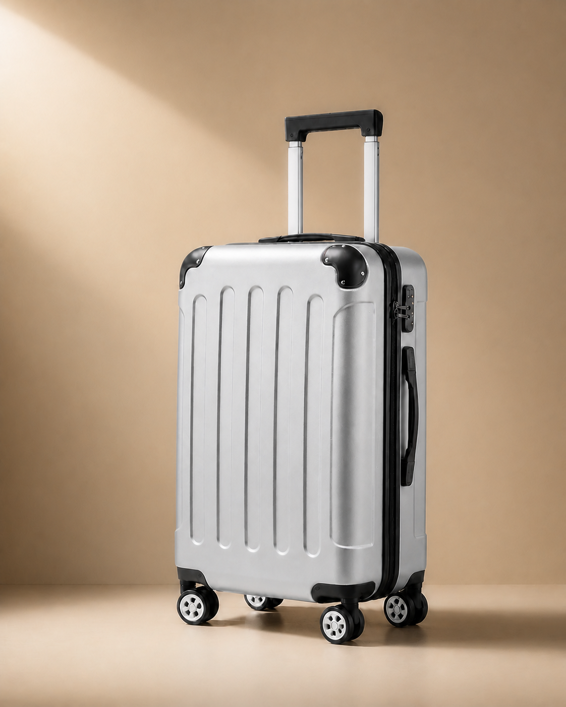 Grasmere Large Capacity Cabin Suitcase in Grey