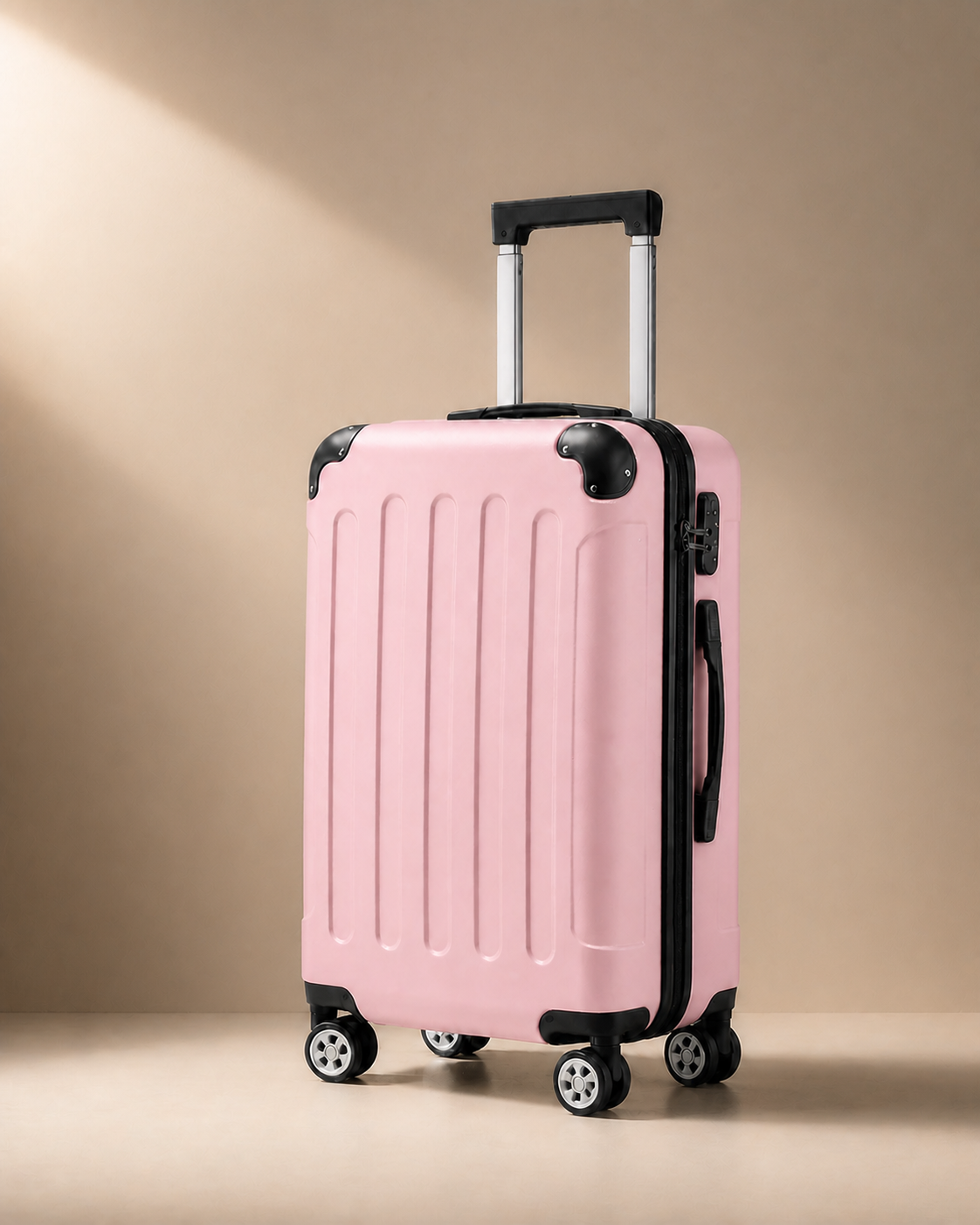 Grasmere Large Capacity Cabin Suitcase in Pink