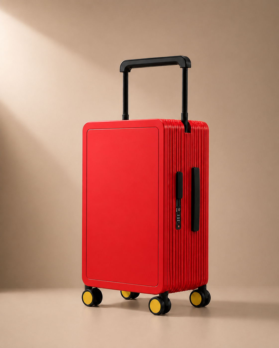 Lyme Hard Shell Cabin Suitcase - 20/25 Inch in red