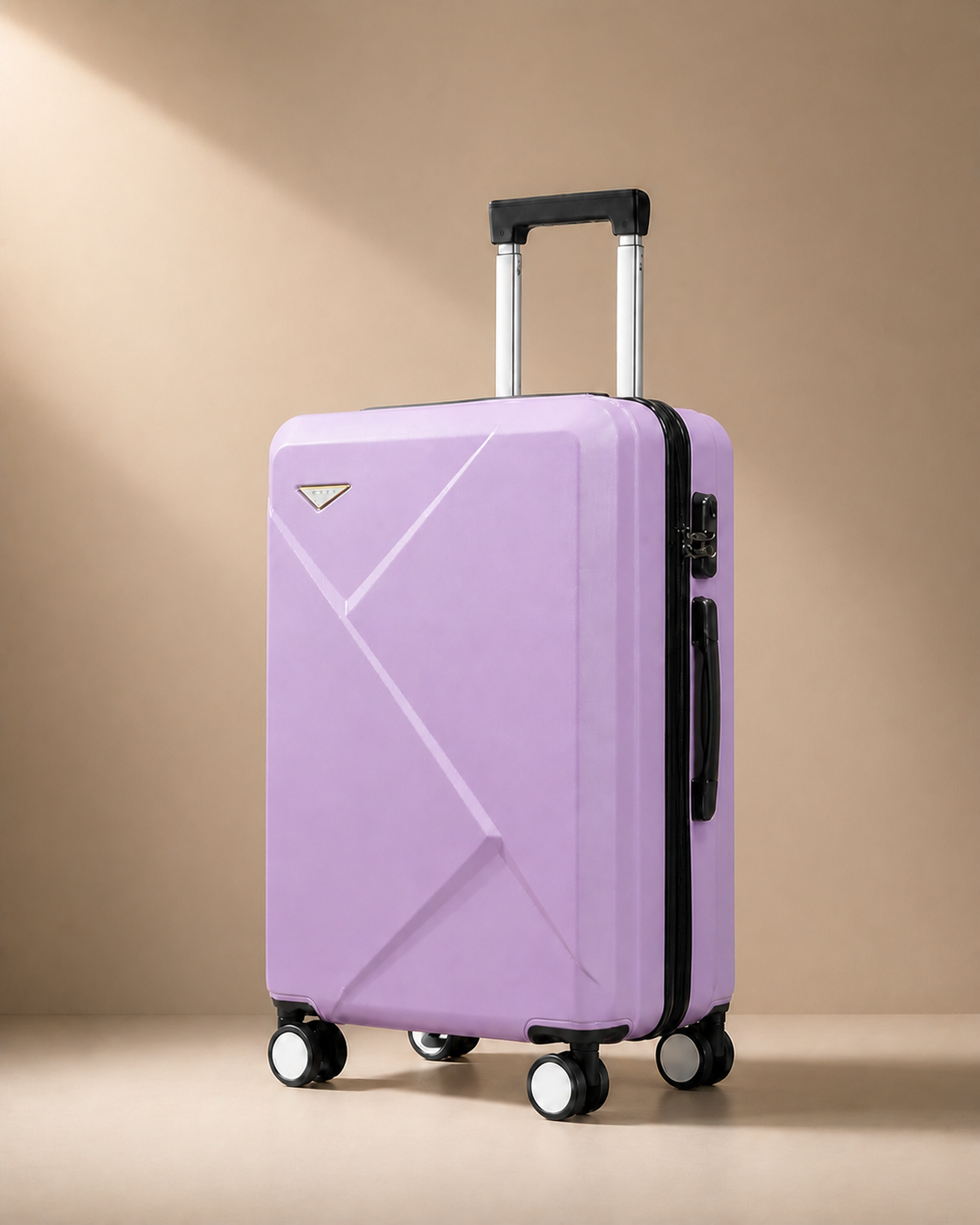 Beadnell Lightweight Cabin Suitcase - 20/24/28 Inch in Purple