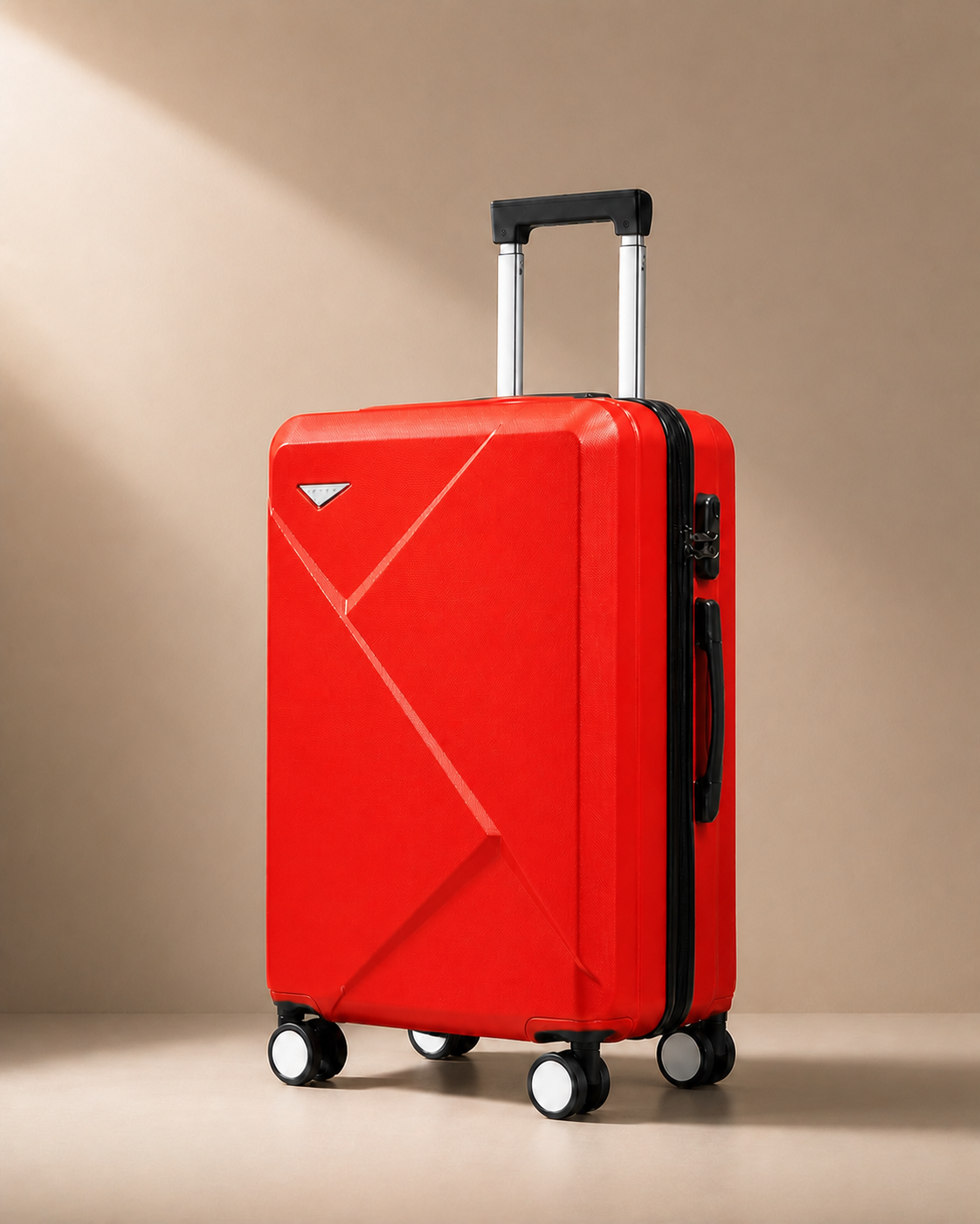 Beadnell Lightweight Cabin Suitcase - 20/24/28 Inch in Red