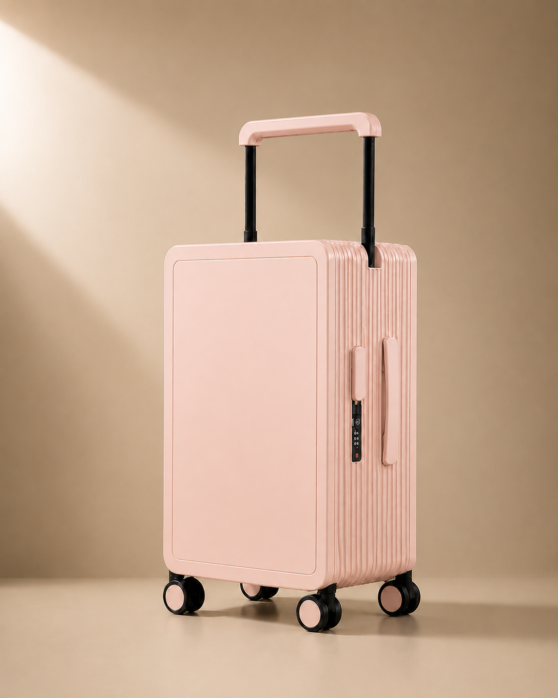 Lyme Hard Shell Cabin Suitcase - 20/25 Inch in pink