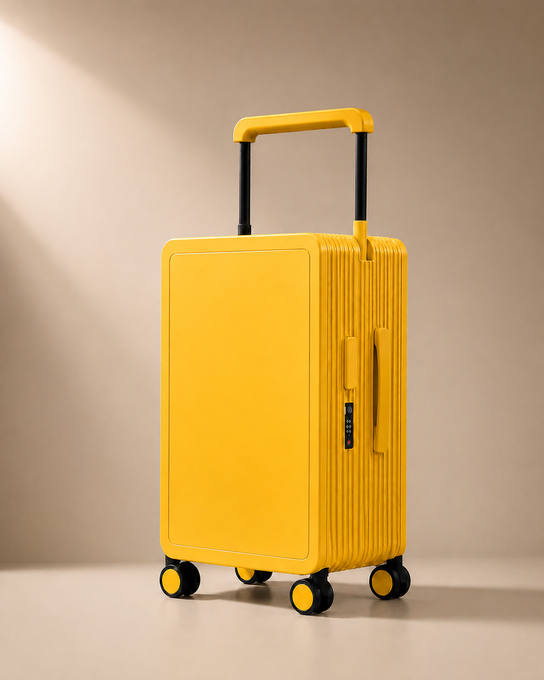Lyme Hard Shell Cabin Suitcase - 20/25 Inch in yellow