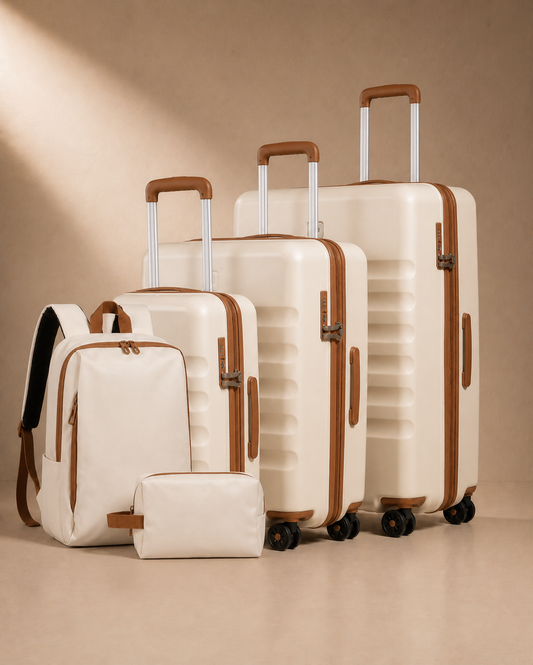 Painswick 5 Piece Hard Shell Suitcase Set with Travel Bag