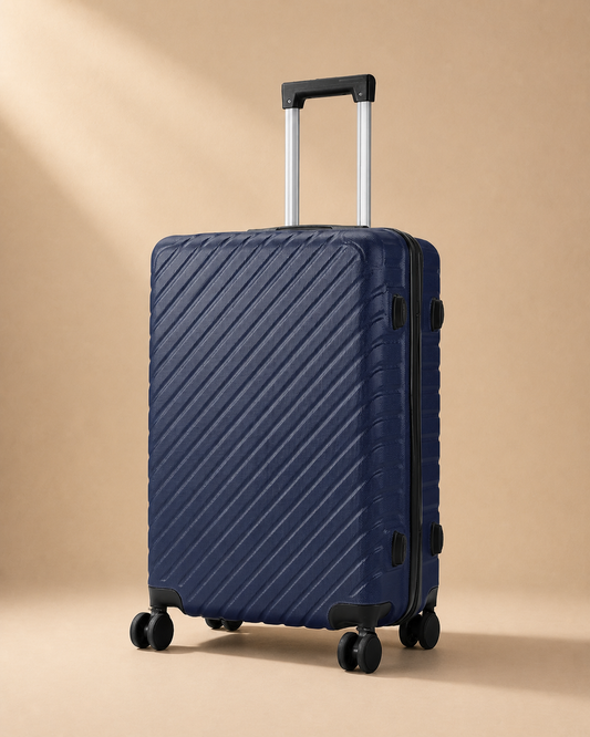 Broadway Lightweight Travel Suitcase - 24/28 Inch in Blue