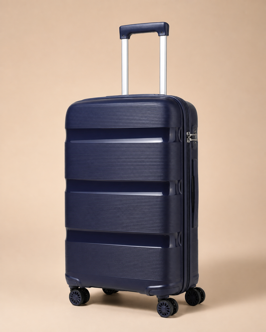 Aberaeron 3 Piece Hard Shell Suitcase Set with Travel Bag - 14/20/24/28 Inch