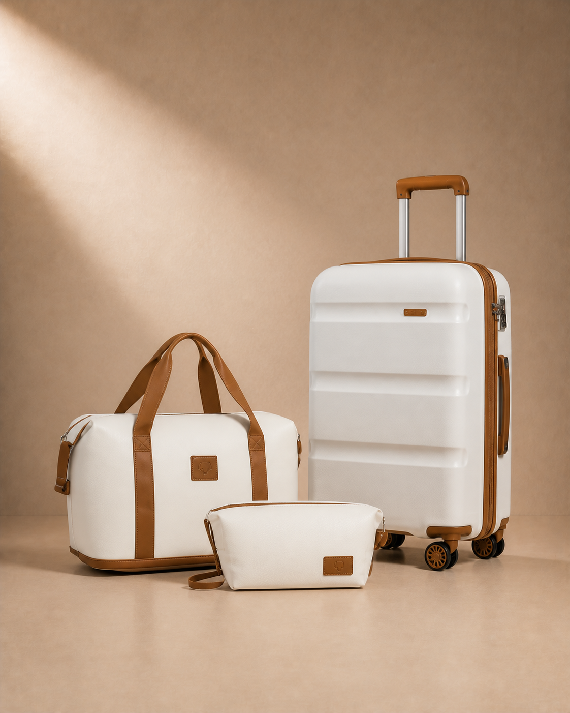 Findhorn Weekend Travel Bag in Beige