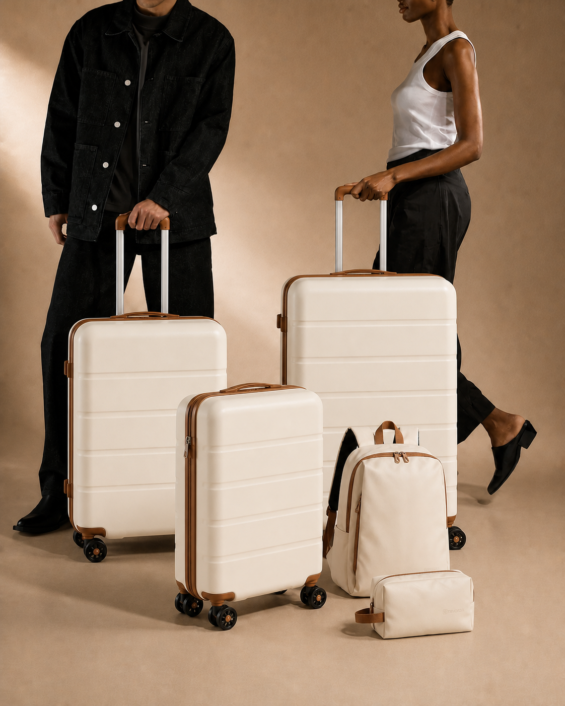Painswick 5 Piece Hard Shell Suitcase Set with Travel Bag — view 2