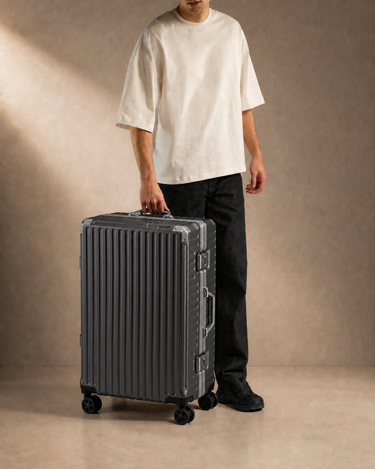 Lamorna Aluminium Frame Cabin Suitcase with USB Port - 20/22/24/26 Inch