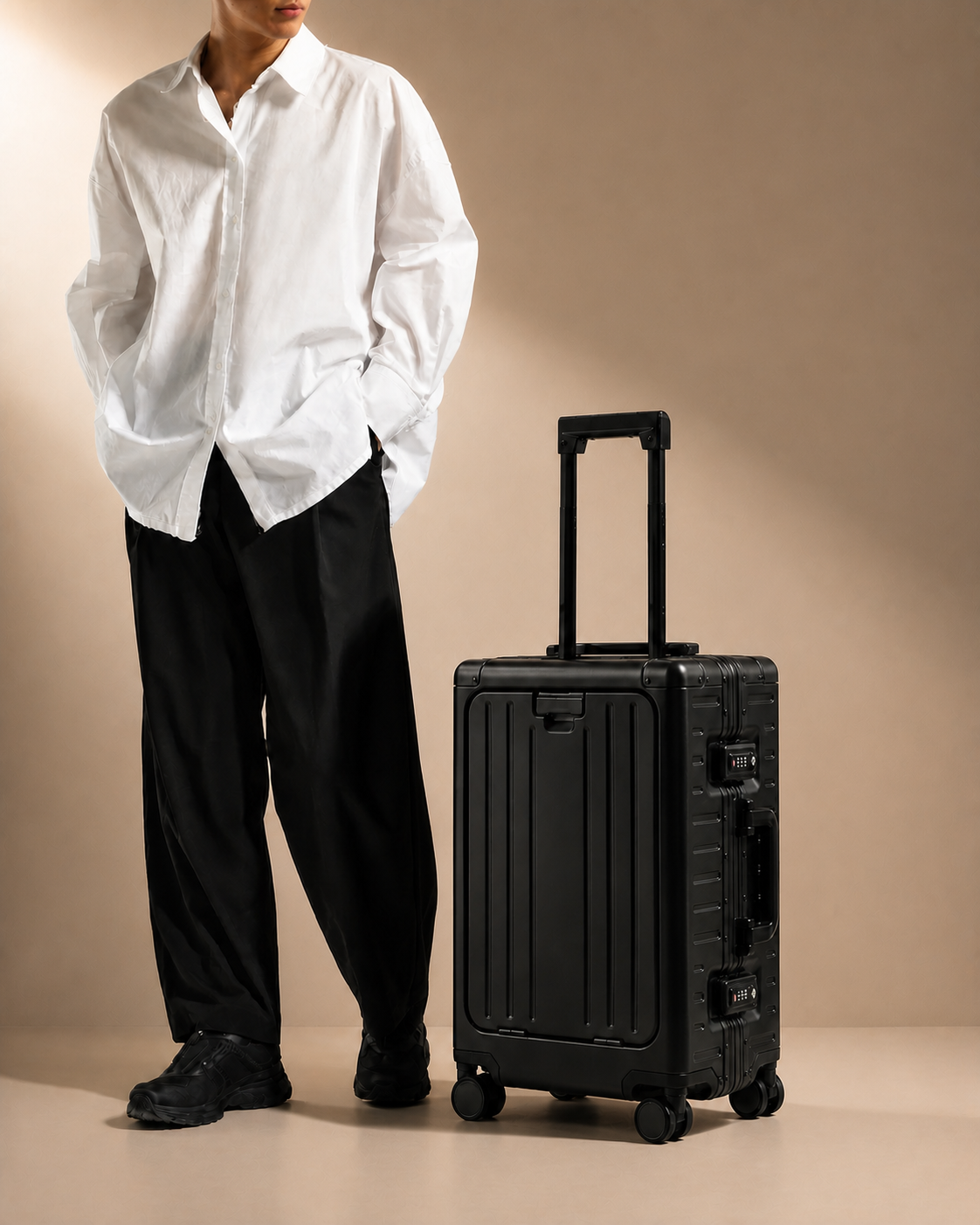 Instow Front-Opening Cabin Suitcase - 20/24 Inch — view 2