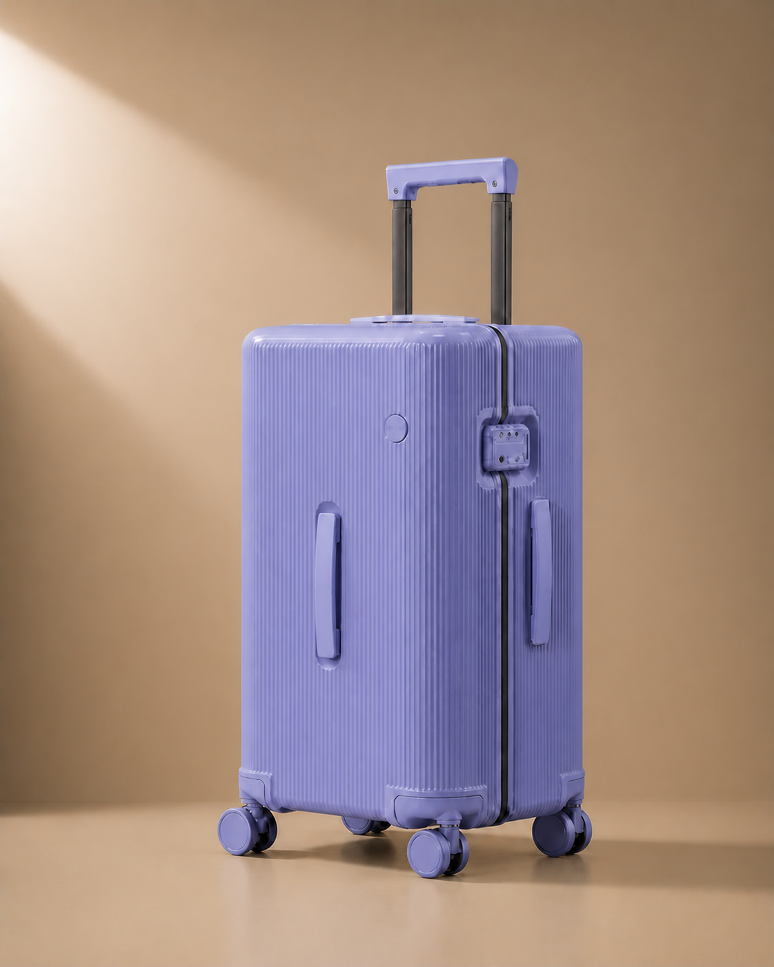 Lynton Hard Shell Cabin Suitcase - 20-30 Inch in Blue - premium front view