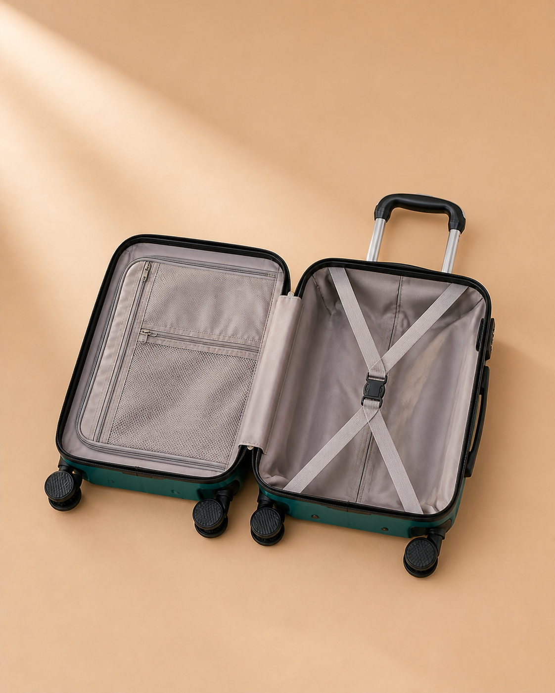 Fowey 14 Inch Hard Shell Travel Makeup Case — view 2