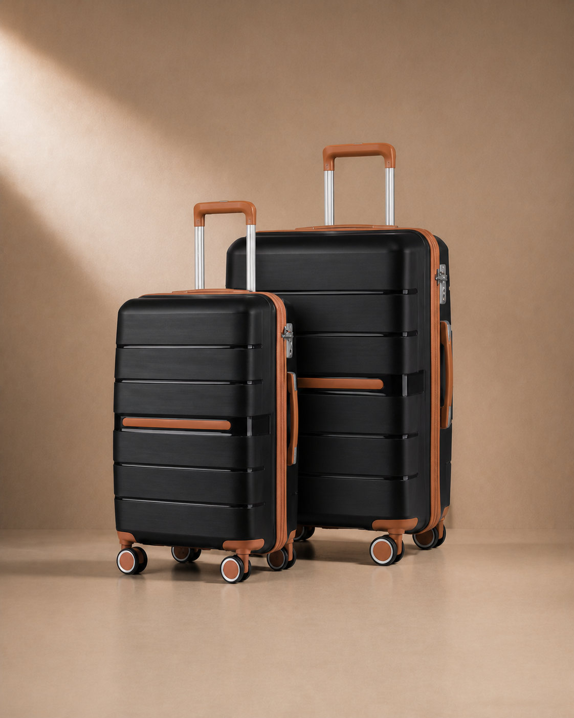 Bibury 2 Piece Hard Shell Suitcase Set with Travel Bag — view 2