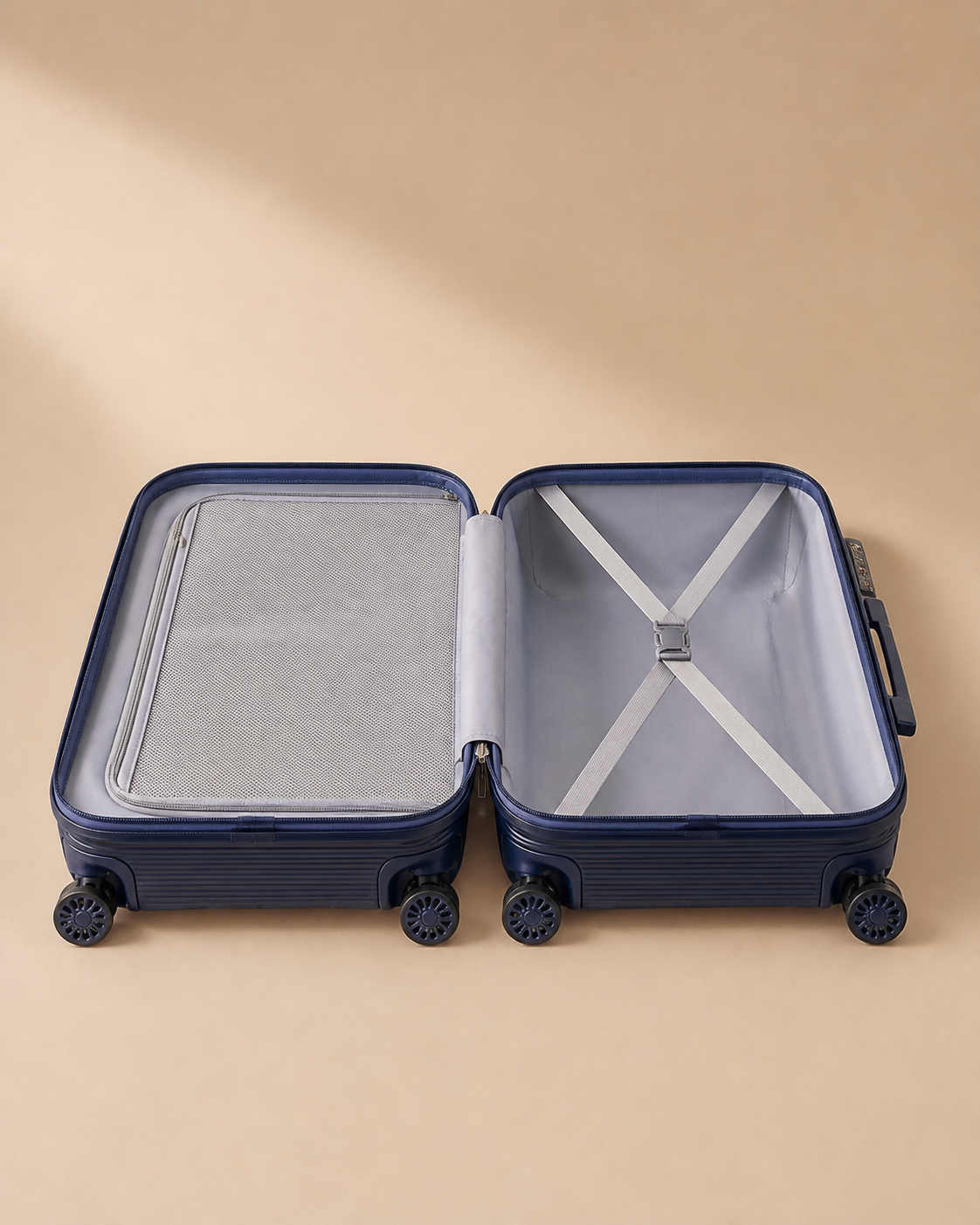 Aberaeron 3 Piece Hard Shell Suitcase Set with Travel Bag - 14/20/24/28 Inch — view 3