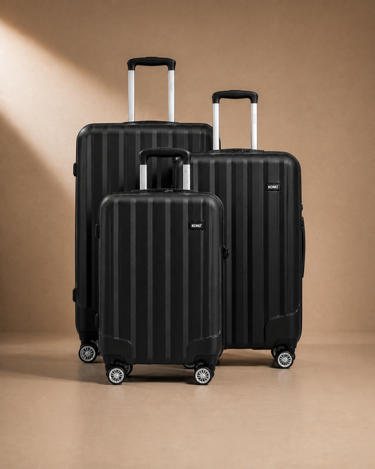 Ullapool Scratch-Resistant 3 Piece Hard Shell Suitcase Set - 19/24/28 Inch