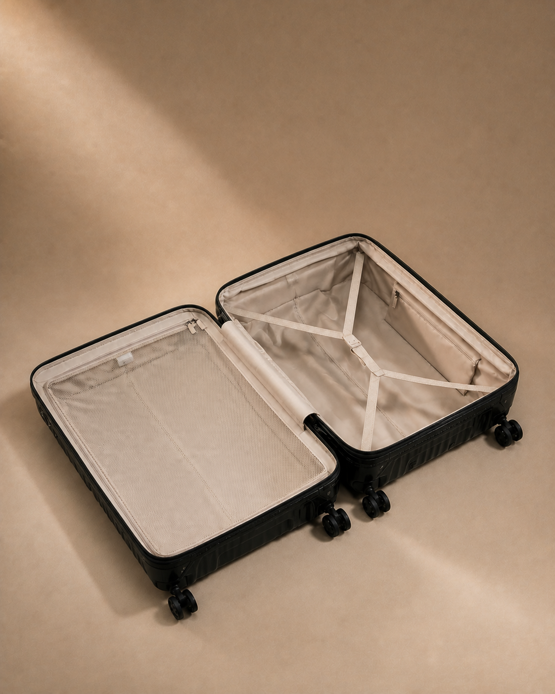 Totnes Hard Shell Cabin Suitcase with Cup Holder - 20/24/26 Inch — view 2