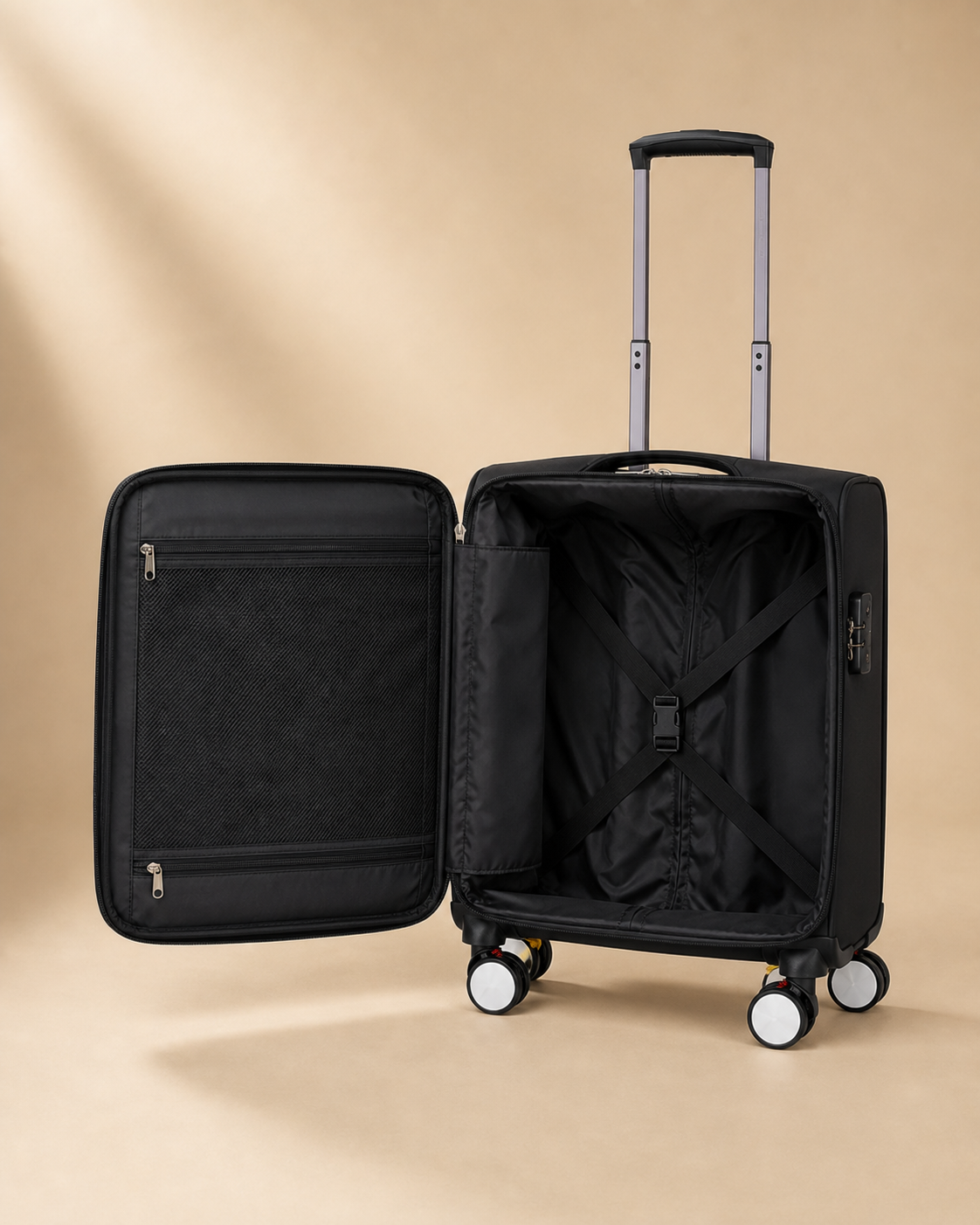 Walberswick Soft Shell Cabin Suitcase - 18/20 Inch — view 2