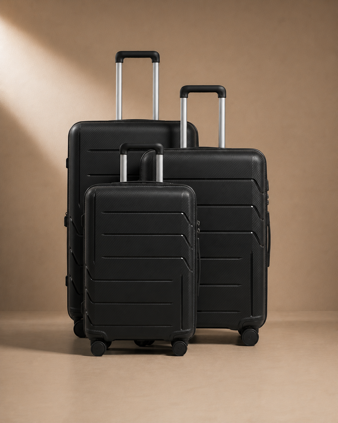 Tobermory 3 Piece Hard Shell Suitcase Set - 20/24/28 Inch — view 2