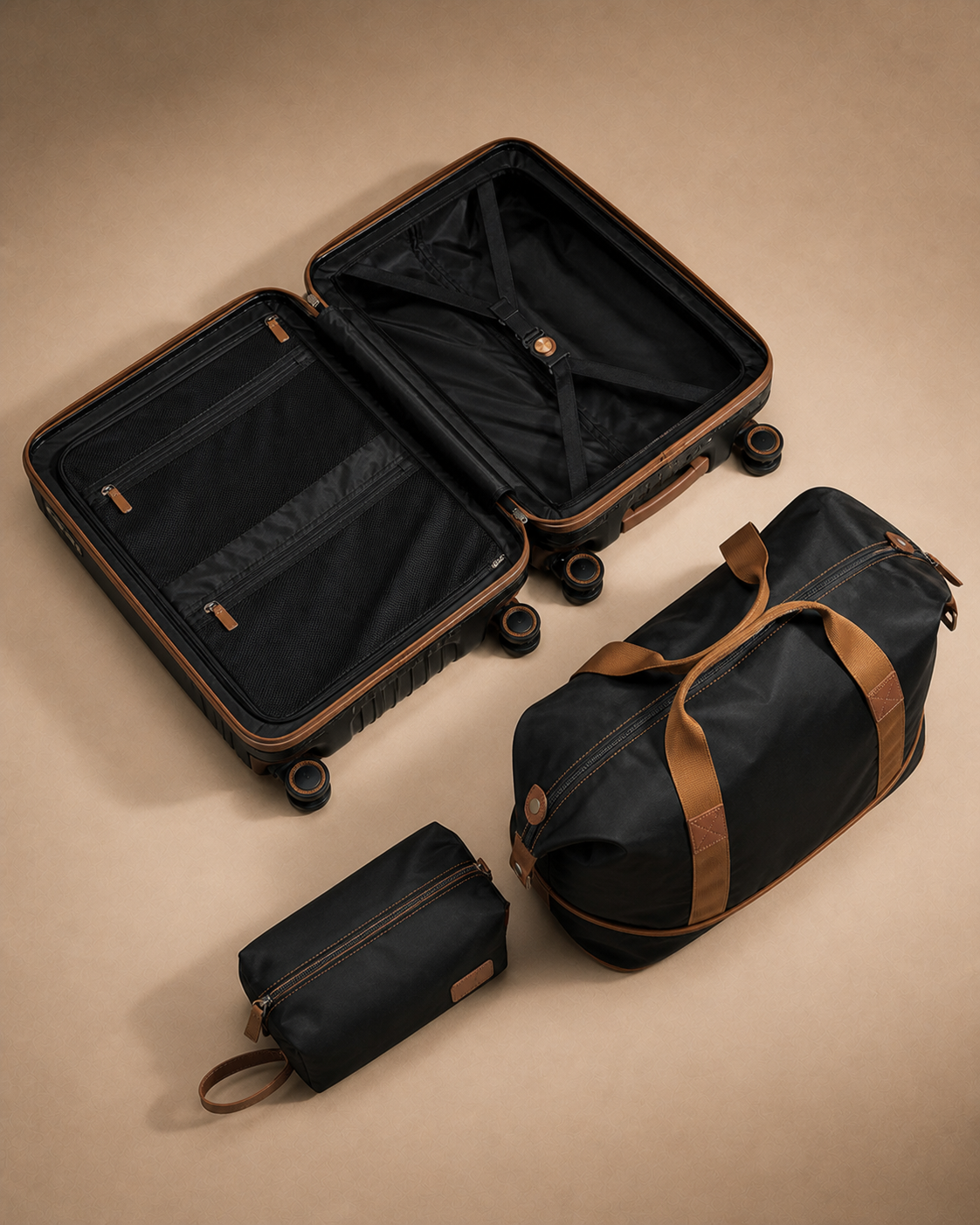 Clovelly 3 Piece Trolley Suitcase Set - 20/24/28 Inch