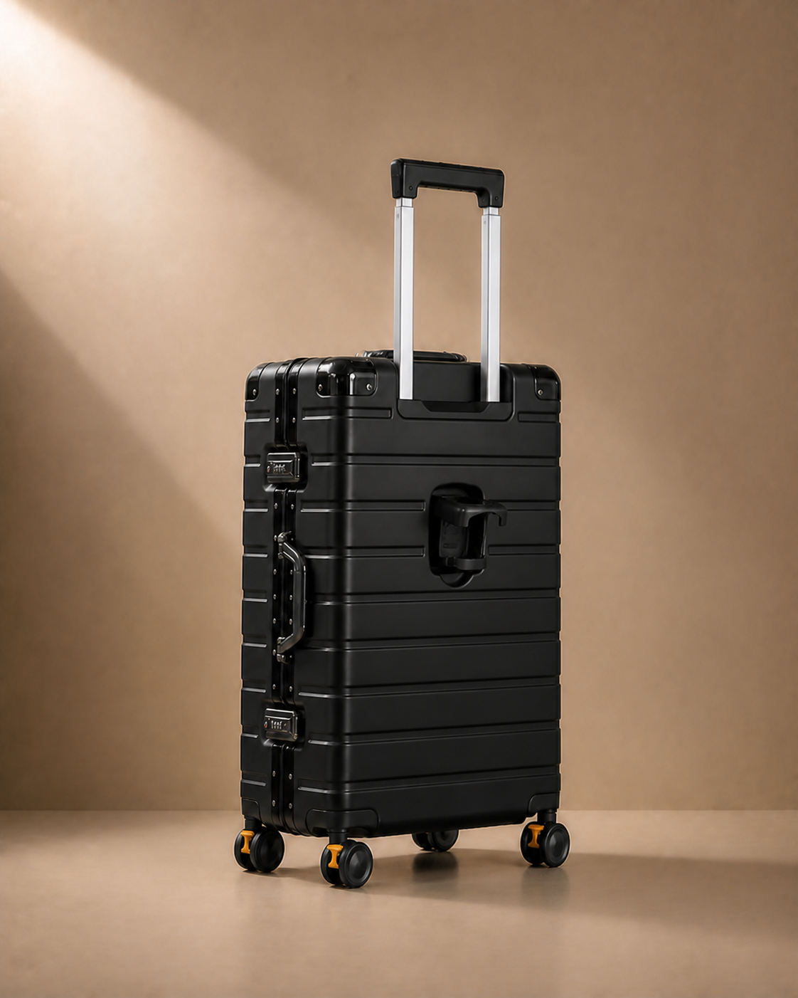 Bude Aluminium Frame Cabin Suitcase with Cup Holder - 20-28 Inch — view 4