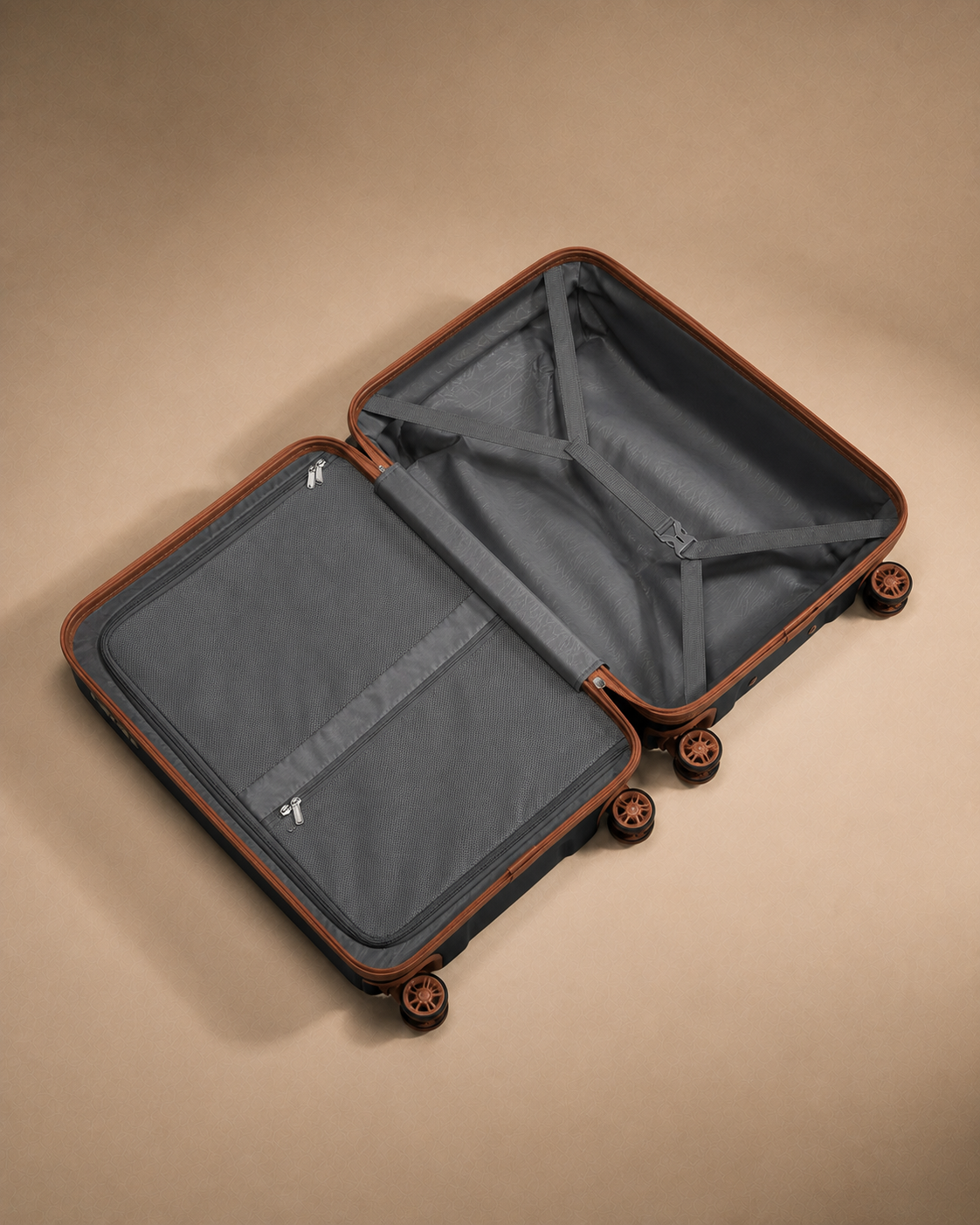 Mwnt 4 Piece Hard Shell Suitcase Set with 20/24/28 Inch Suitcases — view 3