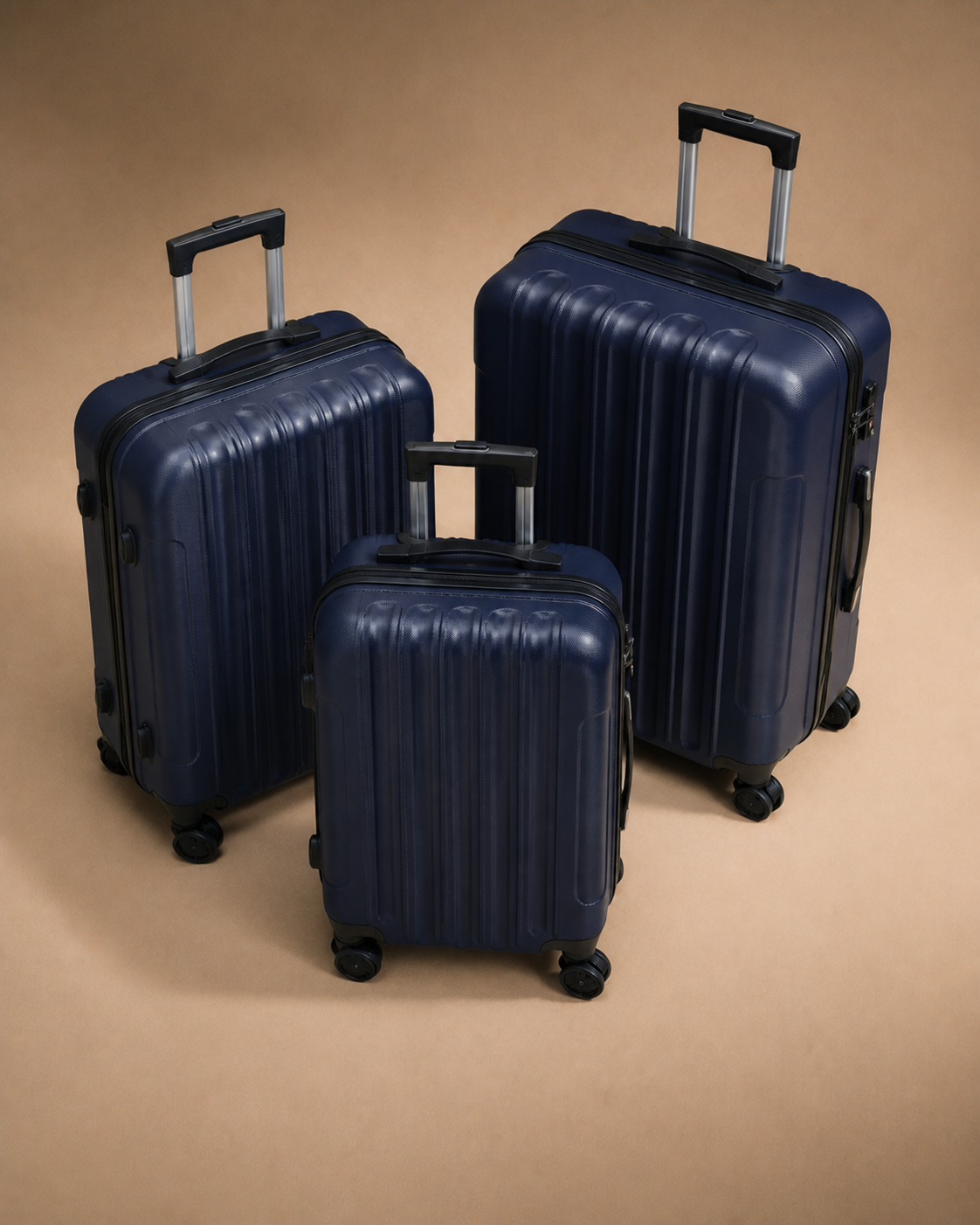 Mallaig Lightweight 3 Piece Hard Shell Suitcase Set - 20/24/28 Inch — view 3