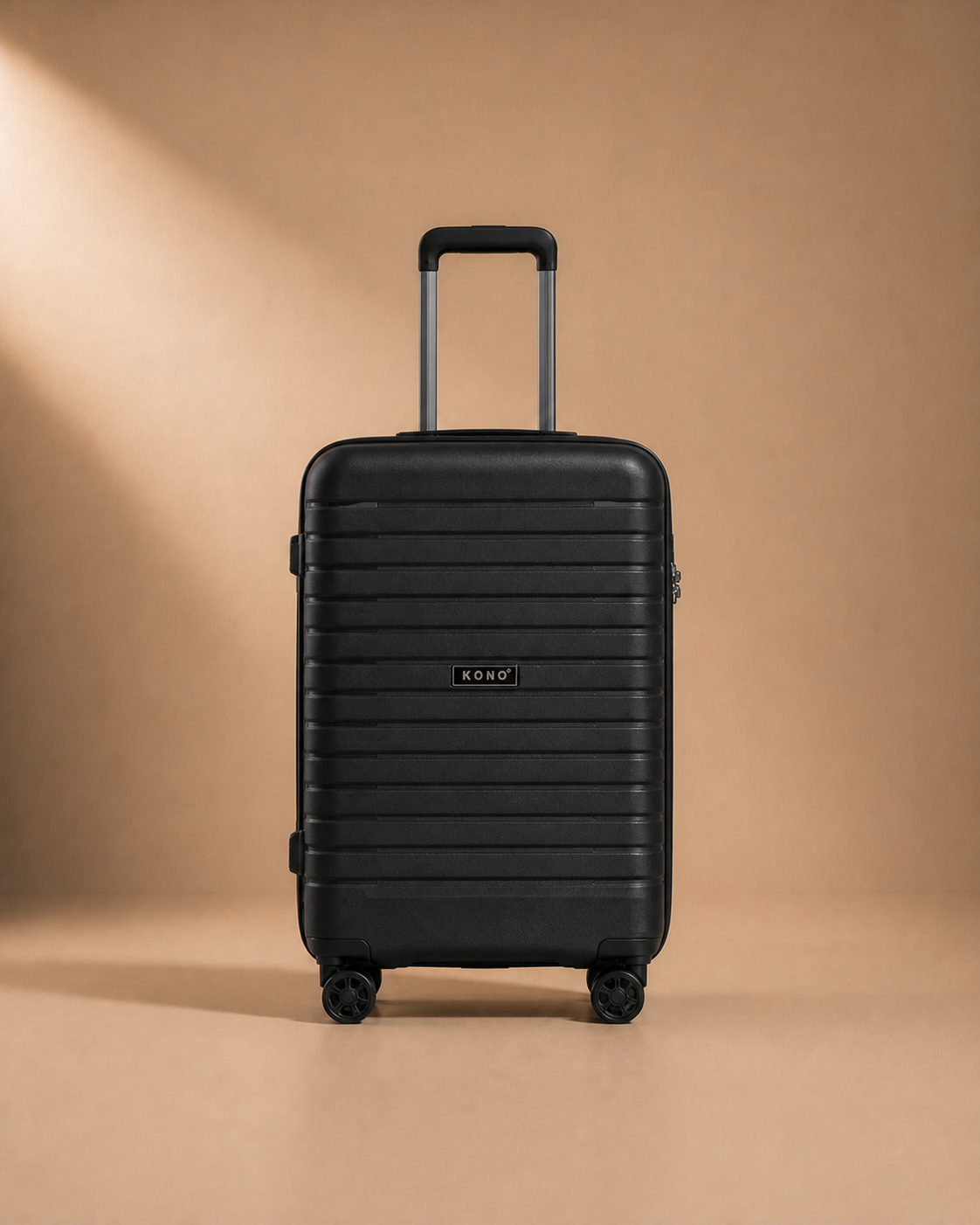 Nefyn 3 Piece Hard Shell Suitcase Set - 20/24/28 Inch with Cup Holder — view 3