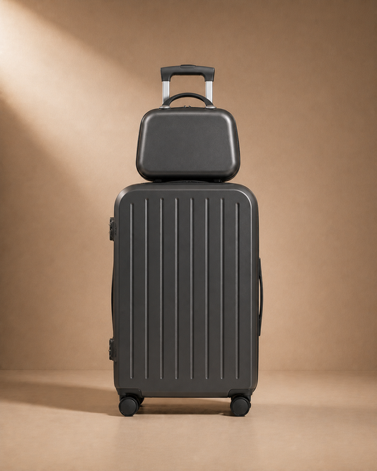 Pennan 2 Piece Suitcase and Travel Bag Set in Grey