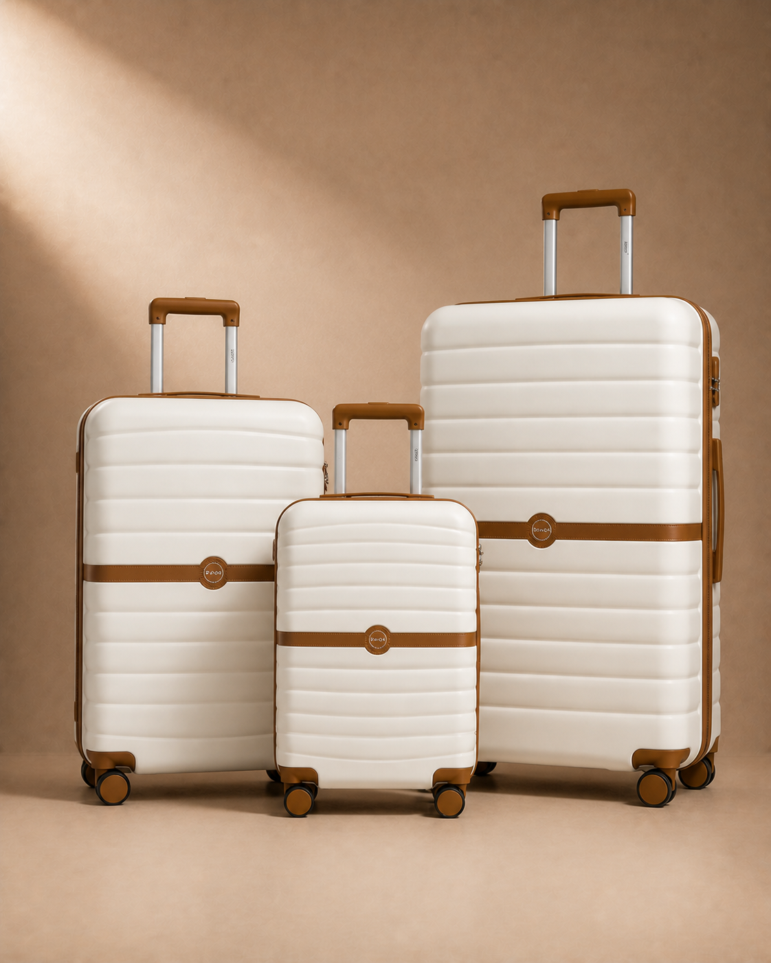 Crail Carry-On 3 Piece Hard Shell Suitcase Set with Travel Bag — view 3