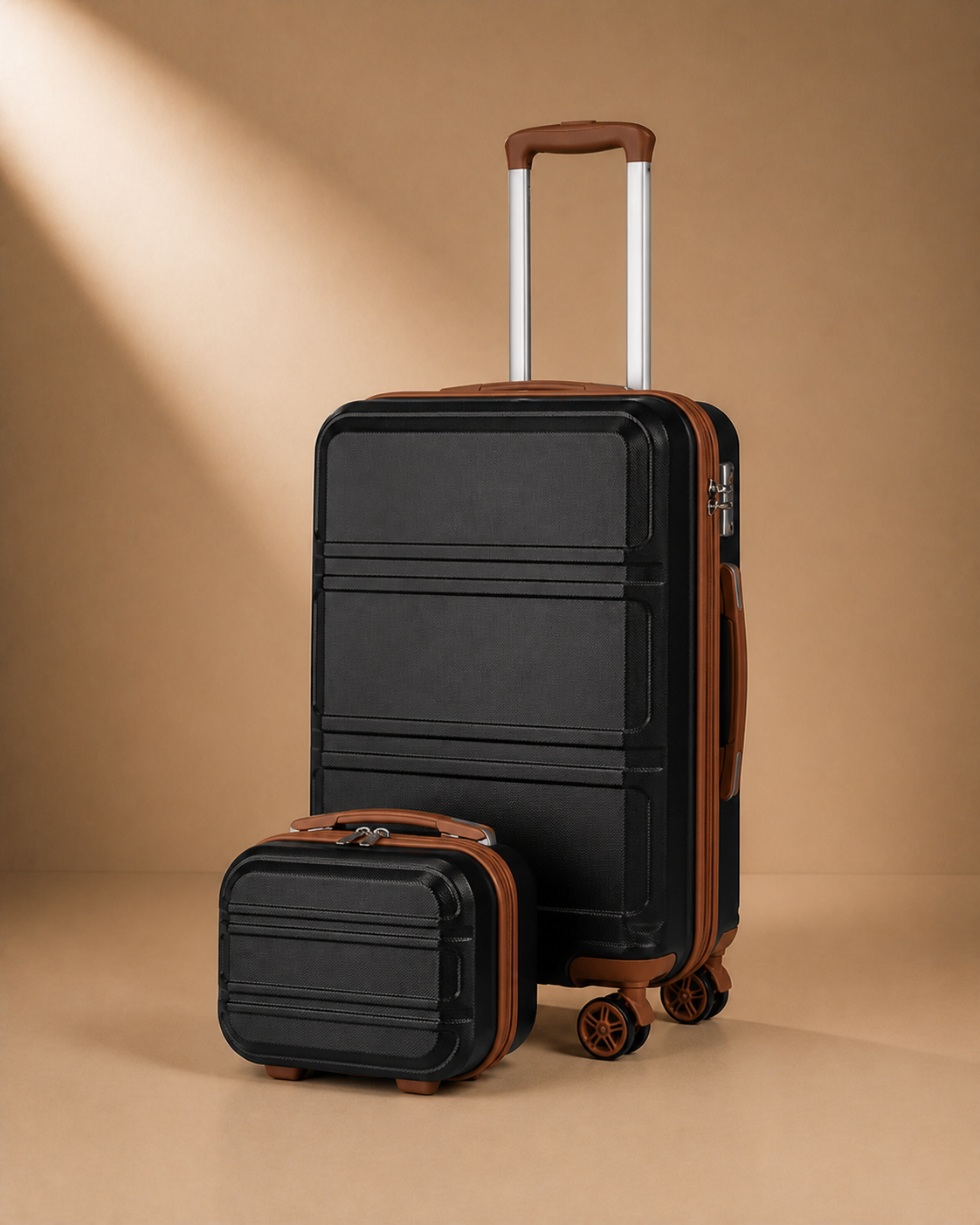 Mwnt 4 Piece Hard Shell Suitcase Set with 20/24/28 Inch Suitcases — view 5
