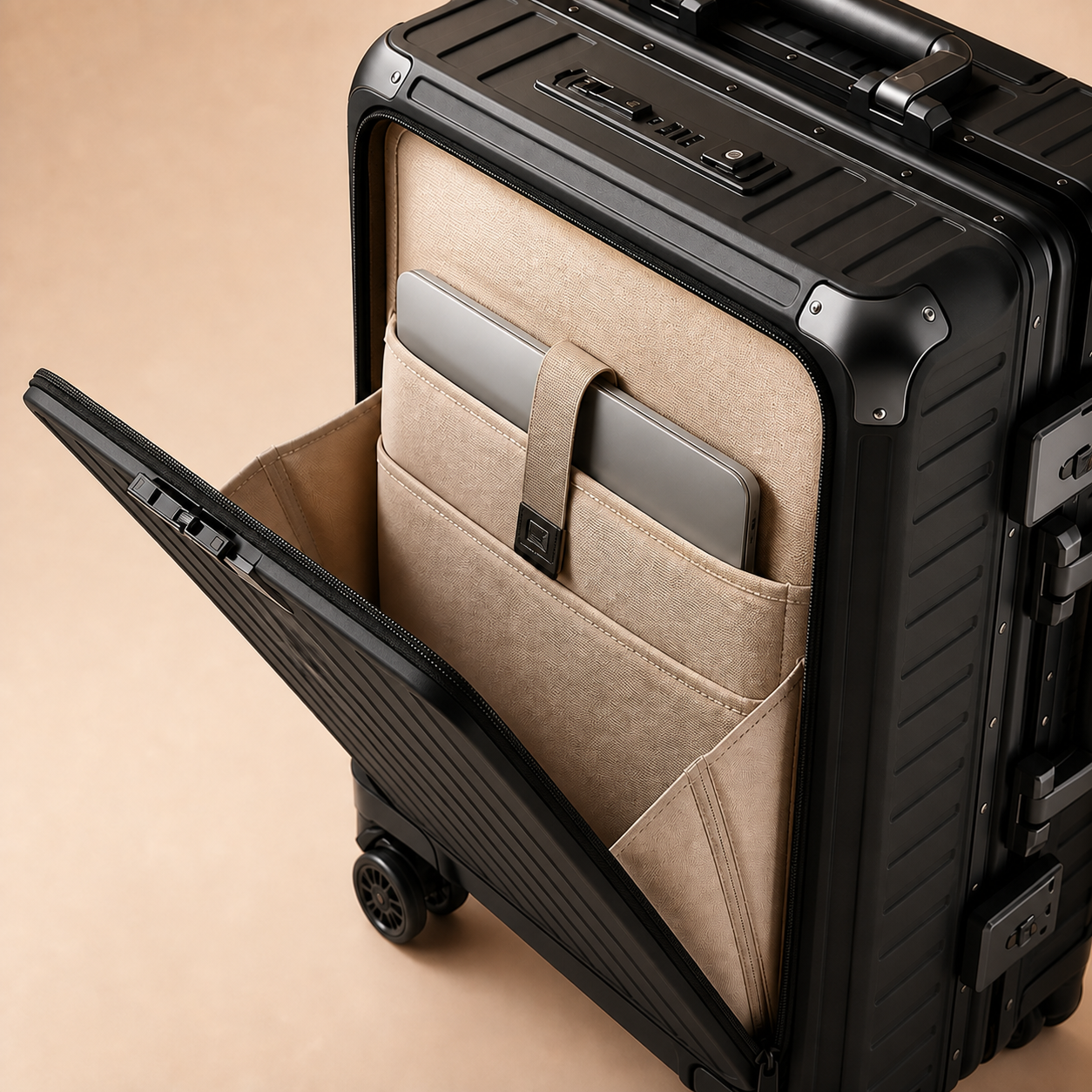 Perranporth Aluminium Frame Cabin Suitcase - 20/24 Inch — view 6